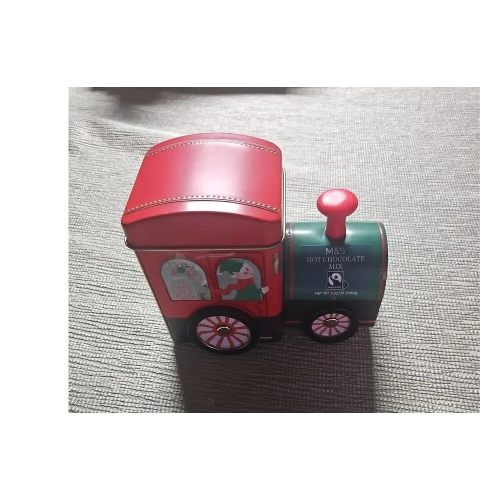 New Marks And Spencer Christmas Hot Chocolate Train Tin M&S Empty